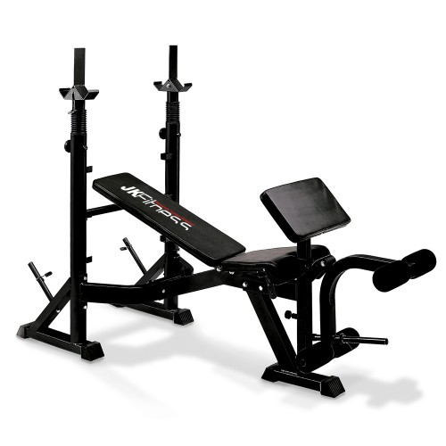 Gymnastic Benches - Adjustable Bench With Professional Barbell Holder Jk6070