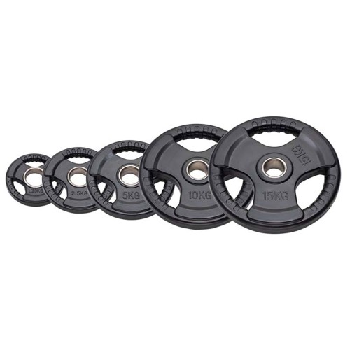 Pesistics - Tri-grip Rubberized Olympic Cast Iron Disc