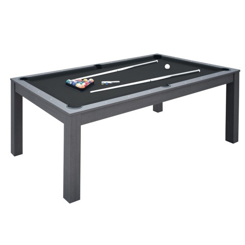 Games - Miami Oak Pool Table In Mdf And Covering Tops