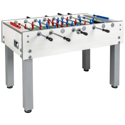 Table Football - Football Table Football Table G-500 Weatherproof White Retractable Rods