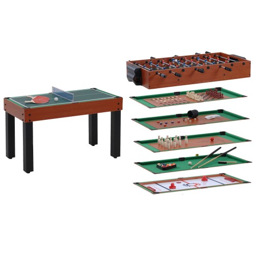 Billiard tables - 12 In 1 Multigame Table Football Table Billiards Ping Pong Hockey Bowling Retractable Rods