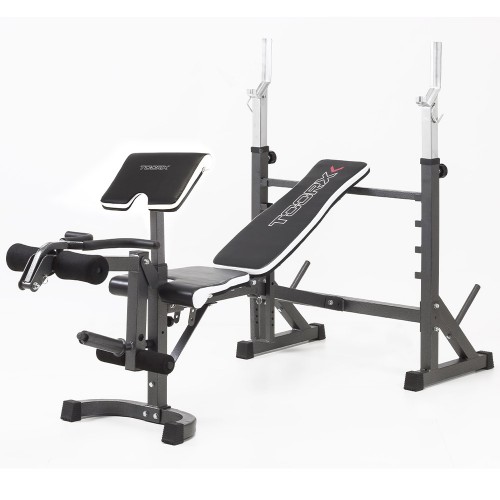 Gym Equipment - Bench For Barbell Wbx-90 Foldable With Leg Extension And Arm Curl