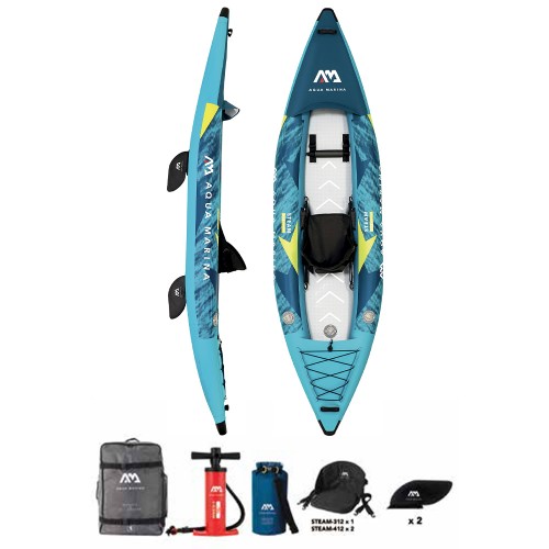 Canoes and Sup - Canoe Inflatable Kayak 1 Seater Steam 312