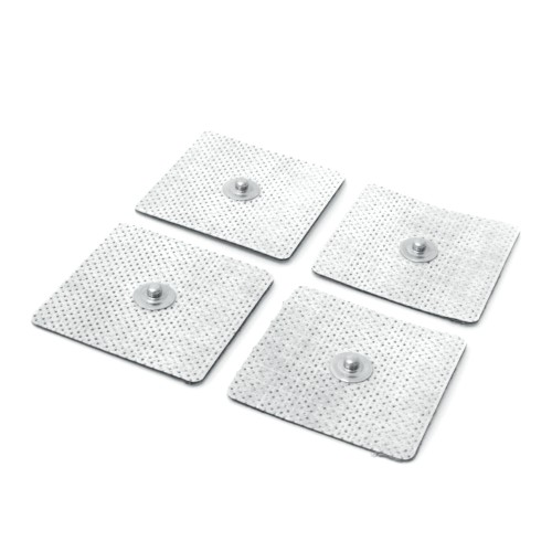 Device Accessories - Pack Of 4 Square Clip Electrodes For Electrostimulators