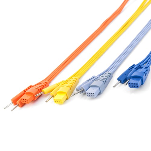 Zubehör für Elektrostimulatoren - Packung Mit 4 Farbigen Kabeln Für 4-kanal-elektrostimulatoren