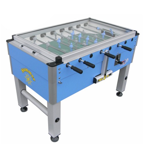 Games - Football Table Football Table Summer Cover Glass Coin Acceptor Cover With Retractable Rods