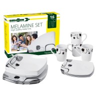 Set Stoviglie In Melamina Enigma 16pz