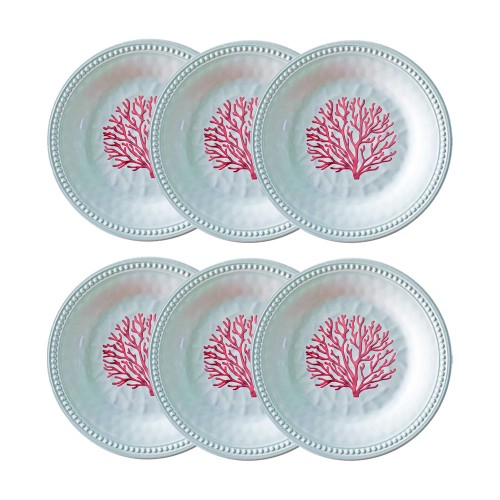 Camping - Harmony Coral Fruit Plates Set