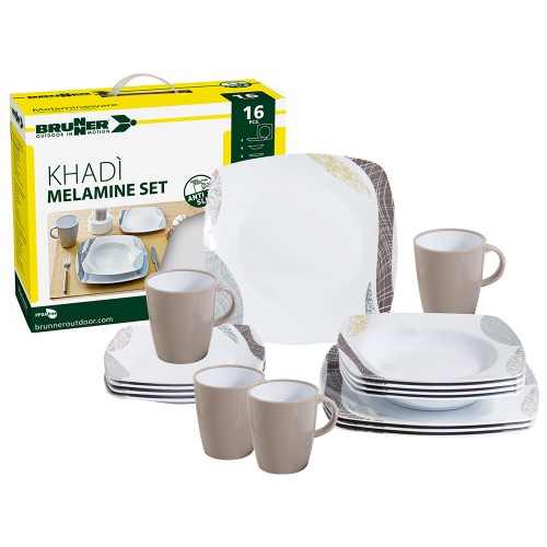 Kitchen items - Melamine Dinnerware Set Khadì 16pcs