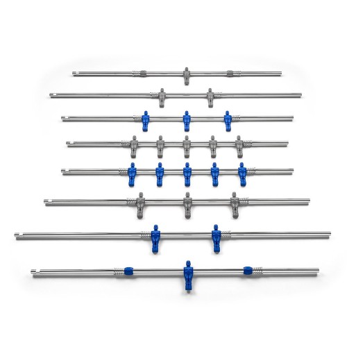 Football table spare parts - Complete Set Of Pass-through Rods For External Football Tables
