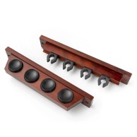 Z2 4-seater Wooden Pool Billiards Cue Rack