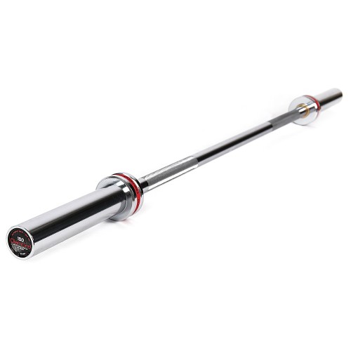 Barbells - 28mm Chromed Olympic Barbell With 4 Bushes