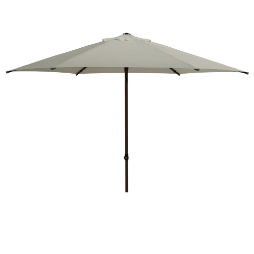 Outdoor umbrellas - Trend Wood Garden Umbrella In Polyma ø300cm Central Pole 38/35mm