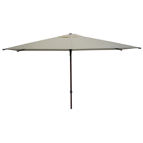 Outdoor umbrellas - Garden Umbrella Trend Wood In Polyma 300x200cm Central Pole 38/35mm