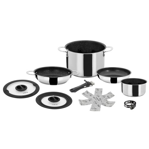 Pots and Pans - Set Of Pots Academy High Ng 7+1 Ø 22cm