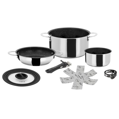 Pots and Pans - Set Of Pots In Steel Academy Ø 20cm