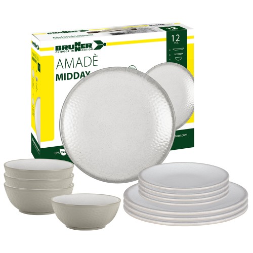 Kitchen items - Midday Amadè Melamine Tableware Set 12 Pieces