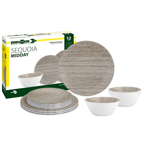 Camping - Sequoia Melamine Dinnerware Set 16 Pieces