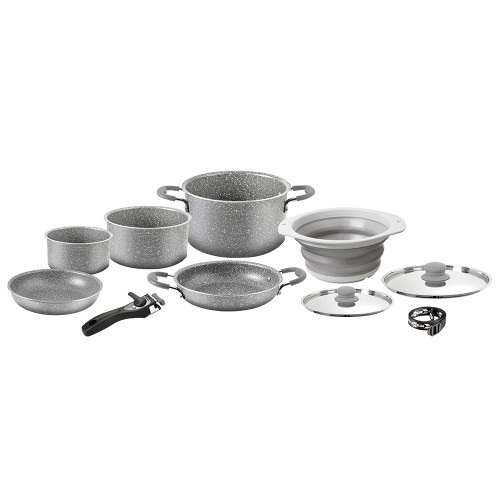 Kitchen items - Set Of Pots Gourmet Rock Ng 9+1 Ø 24 Cm