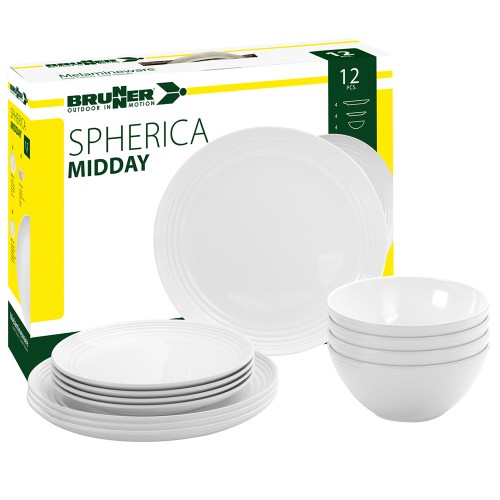 Tableware set - Midday Spherica Melamine Tableware Set 12 Pieces