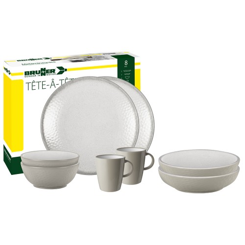 Tableware set - Melamine Tableware Set Tête-à-tête Amadè 8pcs