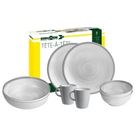 Set Stoviglie Melamina Tête-à-tête Bellagio 8pz