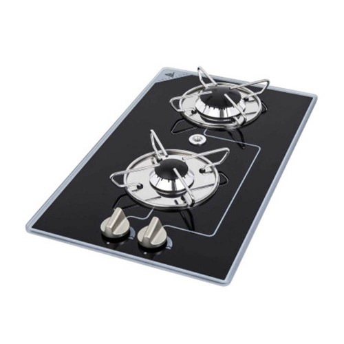 Nautical - Built-in Hob In Tempered Glass 2 Burners