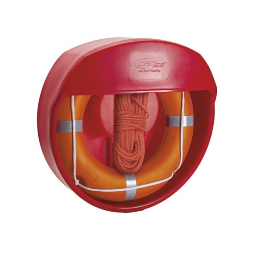 Equipment Safety - Red Lifebuoy Container Without Lid