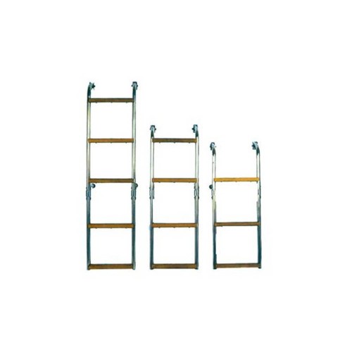 Anchoring and Mooring - Stainless Steel Ladder With Wooden Steps
