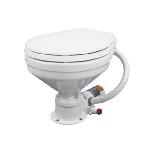 Toilet and chemical toilet - Electric Toilet With Macerator And Oversized Seat 24v