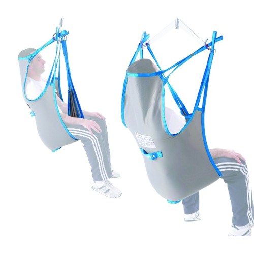 Slings for patient lifters - Standard Canvas Harness For Muevo Disabled Lift With Headrest