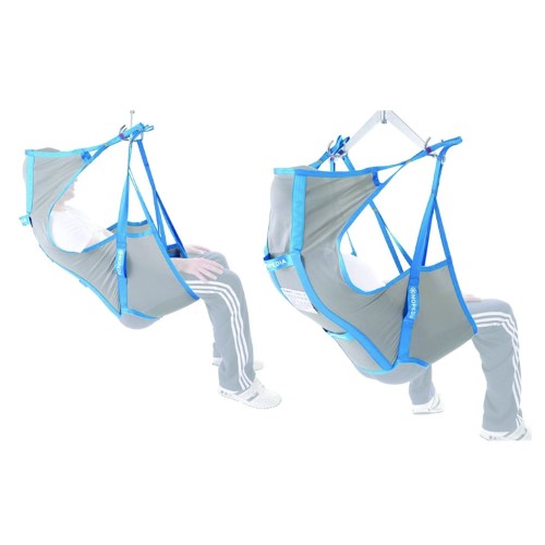 Slings for patient lifters - Universal Harness In Containment Canvas And Headrest For Patient Lifts