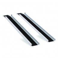 Pair Of Lightweight Transportable Fixed Ramps In Non-slip Aluminum For The Elderly Or Disabled