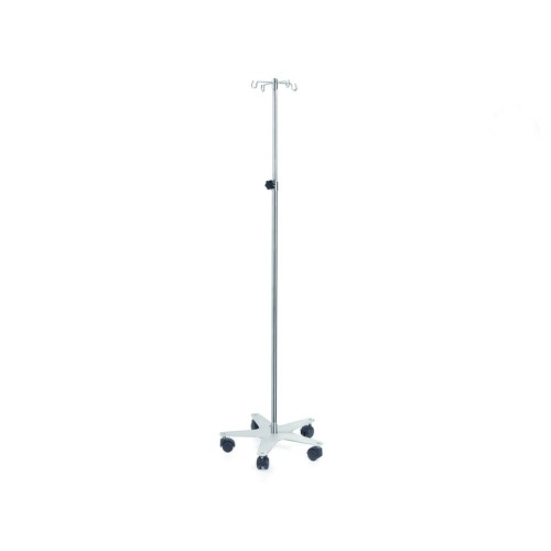 Hospitalization furniture - Pole And 4 Stainless Steel Hooks With Stainless Steel Base And Adjustment
