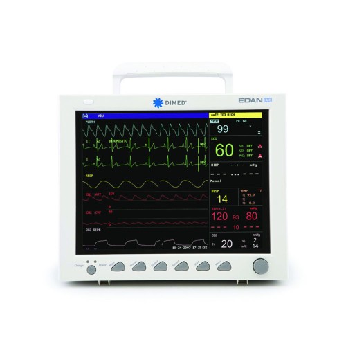 Monitores de pacientes - Monitor De Paciente Multiparamétrico Edan Co2 + Display Nibp 12.1