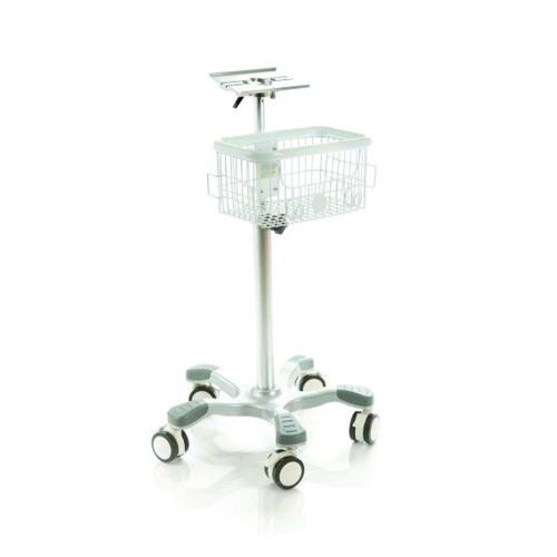 Chariots sanitaires - Chariot En Aluminium Ecg/moniteur Fœtal/signes Vitaux Du Patient