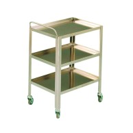 Stainless Steel Trolley For Dressings 70x50x80h 3 Shelves