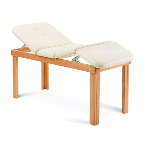 Medical office furniture - Wooden Treatment And Medical Examination Table 189x74cm 4 Sections