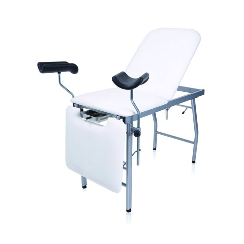 Medical office furniture - Oval Gincology Examination Table Rygel Varnished 3 Sections 60cm