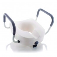 Toilet Seat With Central Block And Armrests, Height 13cm