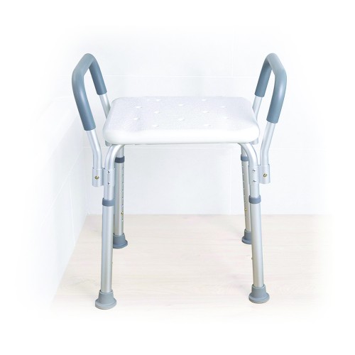 Bathroom aids for the disabled - Wave Bath/shower Seat With Upholstered Armrests