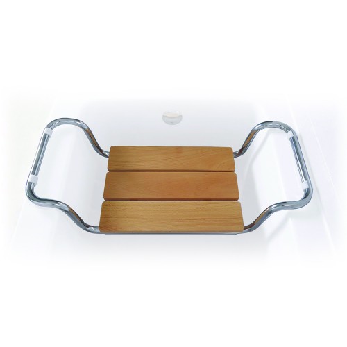 Bath and shower chairs - Wave Bath/bathtub Seat In Wood And Steel