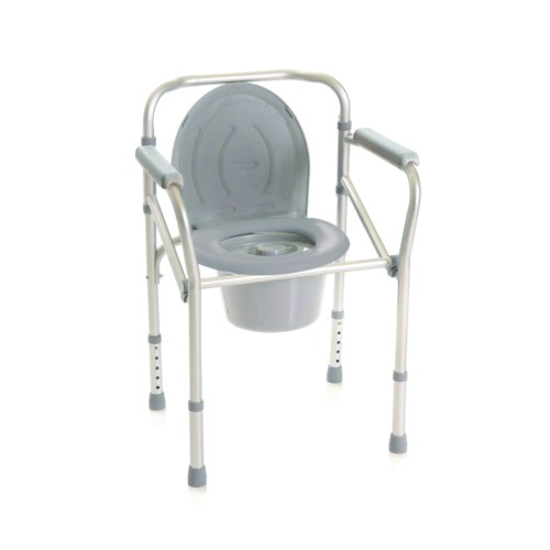 Toilet and shower chairs - Folding Chair Comfortable Aluminum Toilet 4 Functions In 1