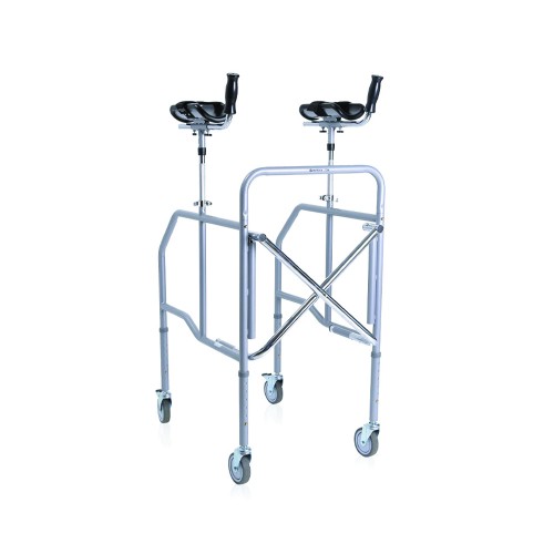 Rollatos walkers - Clik Foldable Rollator Walker With Adjustable Brachial Support For The Elderly