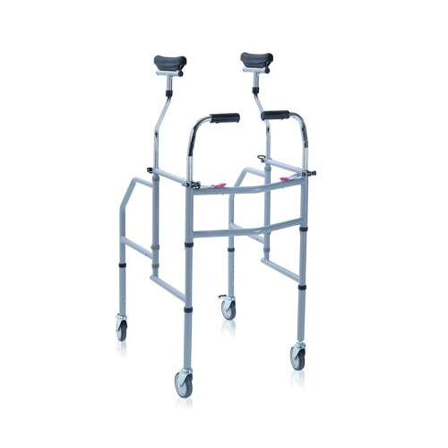 Home Care - Clik Folding Walker Rollator For The Elderly. Adjustable Underarm