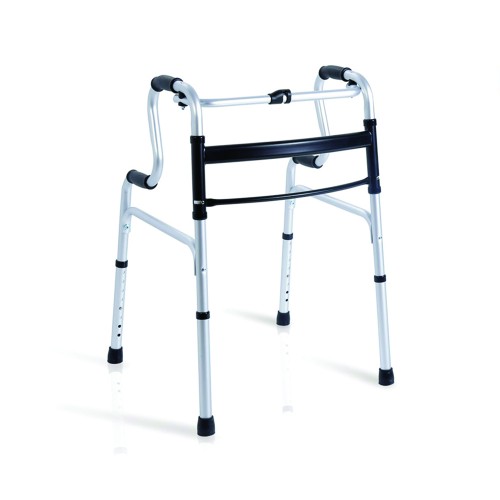 Deambulazione - Deambulatore Girello Rollator Pieghevole Sagomato Regolabile Per Anziani E Disabili