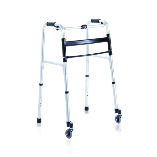 Rollator Walkers - Rp734 Folding Rollator Walker For Elderly Disabled 4 Wheels