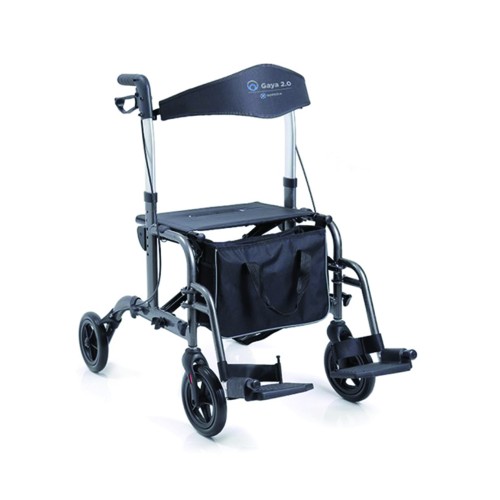 Home Care - Rollator Gaya 2.0 Walker In Aluminum For The Elderly And Disabled