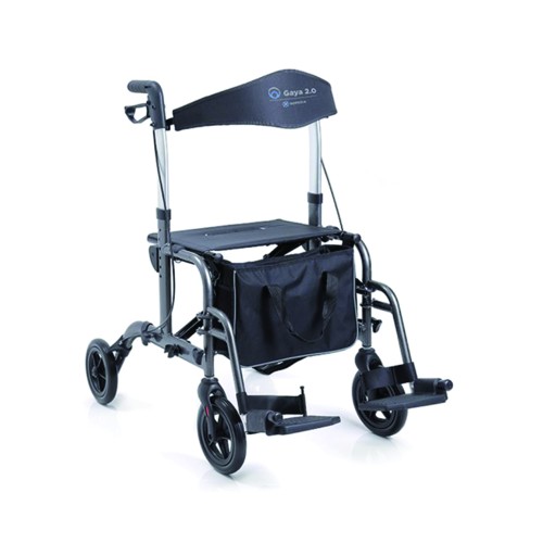 Rollator Walkers - Gaya 2.0 Folding Rollator Walker For Elderly Disabled 4 Wheels