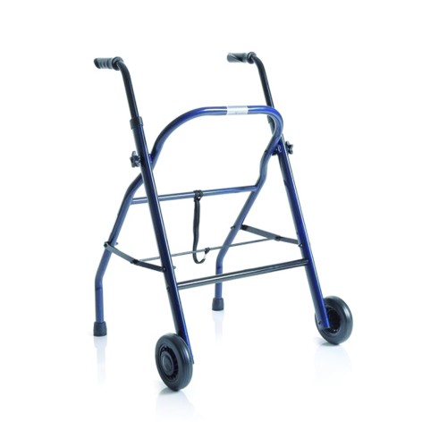 Rollatos walkers - Poseidon Foldable Rollator Walker Walker 2 Wheels Without Seat For The Elderly